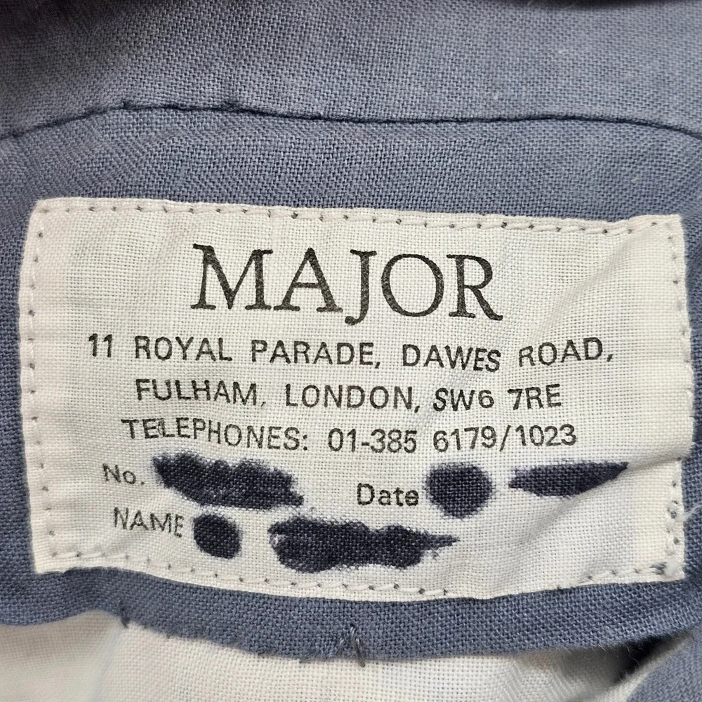 Major Glen Plaid Trousers Mens 31x28 Grey Blue Check Straight Leg Tailored Pants